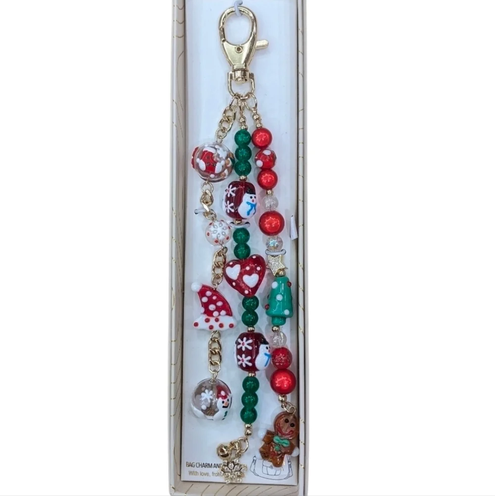 ♥️🔹️Eye Candy LA🔹️holiday Ginger Babe Bag Charm Key Chain